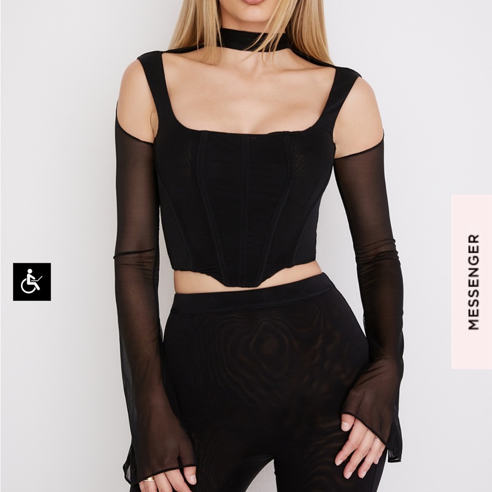 House of cb Paulina corset crop top